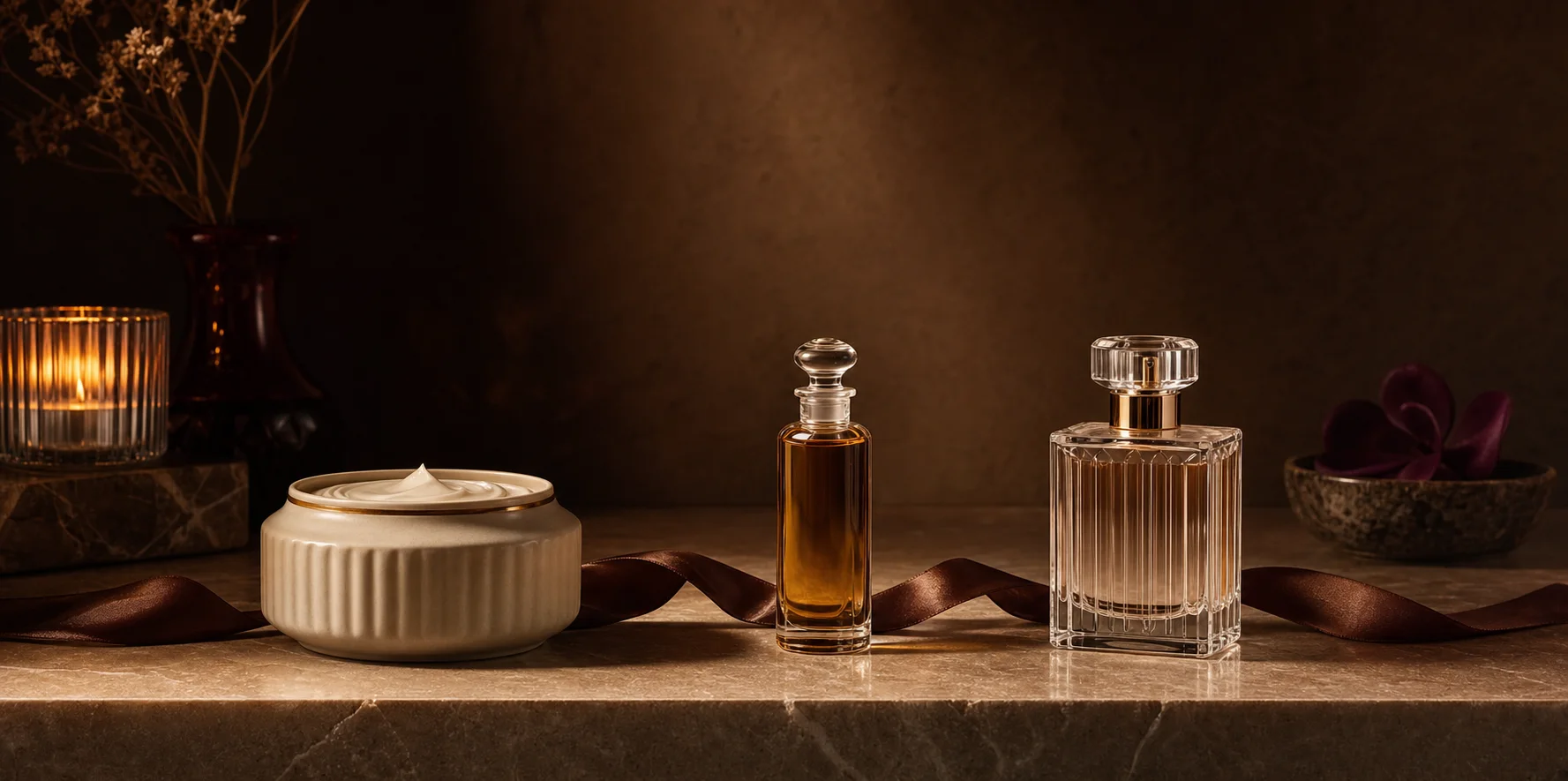 A refined fragrance layering ritual