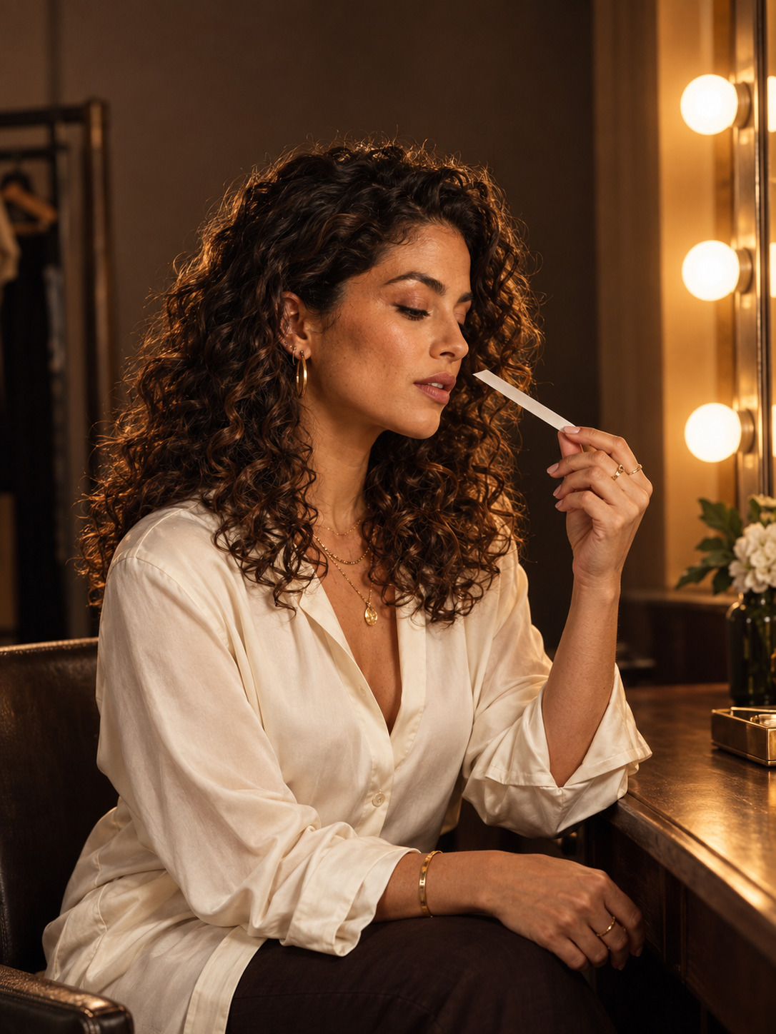 Sofia Reyes performing her signature scent ritual